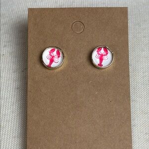 Top it Off Red Lobster Stud Earrings